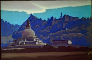 Grabbauten. Ladakh autorstwa Nikolai Konstantinowitsch Roerich