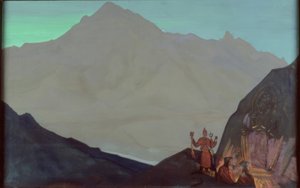 N.K.Roerich, Czenrezig, Tybet Zachodni autorstwa Nikolai Konstantinowitsch Roerich