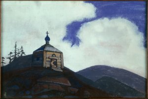N.K. Roerich, kaplica św. Sergiusza z Radoneża autorstwa Nikolai Konstantinowitsch Roerich