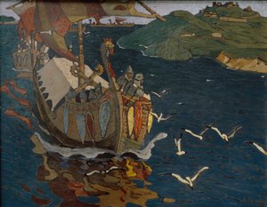 Goście zagraniczni, 1902 autorstwa Nikolai Konstantinowitsch Roerich