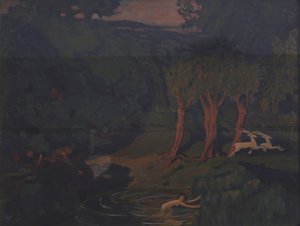 Pan i Nimfa Syrinx autorstwa Nikolai Pavlovich Ulyanov