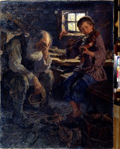 Talent (Talent). Obraz Nikołaja Pietrowicza Bogdanowa Belskiego (Bogdanowa-Belskiego) (Bogdanowa Bielskiego) (Bogdanowa Bielskiego) (1868-1945). Uprzejmy panie trud