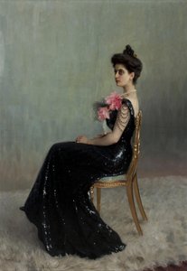 Portret hrabiny Marii Pawłowny Abamelik-Łazariewej 1876-1955, z domu Demidowa, 1900-1901.