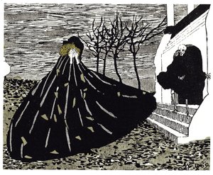 Jesienna ilustracja do magazynu Mir Iskusstva, 1902
