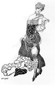 La Folichonette Ilustracja do czasopisma Vesy The Scales, 1905
