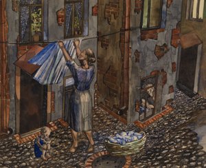 Stary Dziedziniec, 1930 autorstwa Nikolay Ivanovich Evgrafov