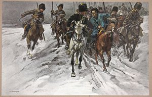 Tour of General Mistchenko, ilustracja z „Manchuria: obrazy z wojny rosyjsko-japońskiej”, red. A. Martynoff, St. Petersburg