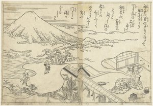 Marzy o Fuji autorstwa Nishikawa Sukenobu (attributed to)