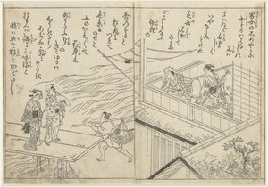 Herbaciarnia nad rzeką autorstwa Nishikawa Sukenobu (attributed to)