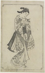 (Curtesan Holding a Battledore), 1739