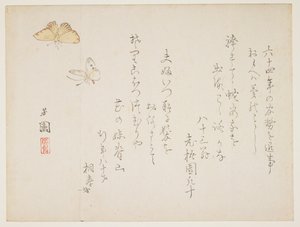 (Motyle) autorstwa Nishiyama Hoen