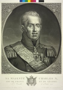 Król Francji Karol X autorstwa Noel Francois Bertrand