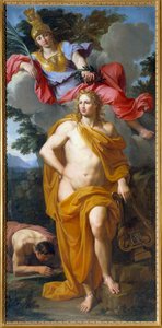 Apollo Crown autorstwa Minerve Obraz Noela Coypela (1628-1707) 1668 nd. 2,14x1,03 m²