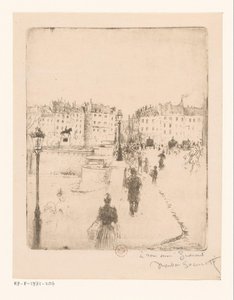 Widok na Pont Neuf w Paryżu autorstwa Norbert Goeneutte