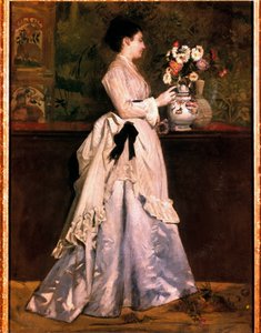 Kobieta w bukiecie Obraz Norberta Goeneutte (1854-1894). 19 wiek. Prywatna kolekcja