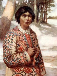 Kobieta Ostiak, Syberia autorstwa Norman Hardy