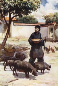 Chiny: dziedziniec (kolor lito) autorstwa Norman Hardy