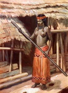 Dziewczyna z Kenii-Kayan: Sarawak, Borneo