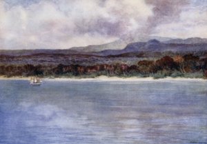 Mount Marion, aktywny wulkan, wyspa Ambryn, Nowe Hebrydy (kolor lito) autorstwa Norman Hardy