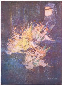 The Fairy Love: Przez las patrzył księżyc, tam widziałem zbliżające się Fays (kolor lito)
