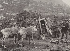 Lapońska rodzina autorstwa Norwegian Photographer