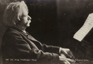 Edvard Grieg w Troldhaugen, Norwegia autorstwa Norwegian Photographer