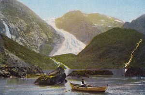 Norge / Norwegia: Bondhusbraeen (kolorowe zdjęcie) autorstwa Norwegian Photographer