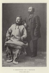 O Christofersen i A Trontheim (czarno-białe zdjęcie) autorstwa Norwegian Photographer
