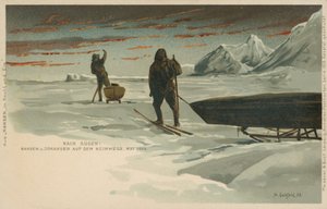 Wyprawa Fram Nansena, maj 1896 (kolor lito) autorstwa Norwegian School