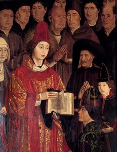 Poliptyk św. Wincentego (Paineis de Sao Vicente de Fora). Portret św. Wincentego i Henryka Le Navigateur (1394-1460), księcia Portugalii. Obraz Nuno Goncalvesa, portugalskiego malarza z XV wieku. Narodowe Muzeum Sztuki Starożytnej w Lizbonie.