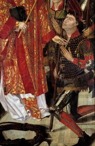 Św. Wincenty, patron Lizbony Poliptyk Św. Wincentego z Saragossy w otoczeniu rycerskich ewek. Szczegół. Obraz przypisywany Nuno Goncalvesowi lub Gonzalvezowi (XV w.) Narodowe Muzeum Sztuki Starożytnej w Lizbonie.