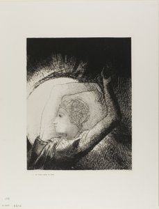 Kobieta odziana w słońce, płyta 6 z 12 autorstwa Odilon Redon