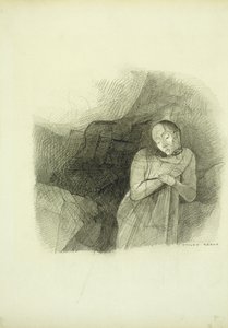 Objawienie, 1870-75 autorstwa Odilon Redon