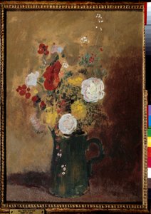 Bukiety kwiatów Malarstwo: Odilon Redon (1840-1916) XIX w. Bordeaux, Musee des Beaux Arts autorstwa Odilon Redon