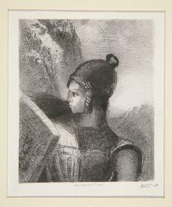 Br?nnhilde, frontyspis La Revue Wagnerienne autorstwa Odilon Redon