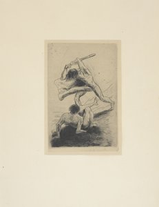 Kain i Abel autorstwa Odilon Redon