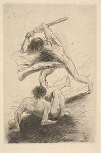 Kain i Abel, 1886. autorstwa Odilon Redon