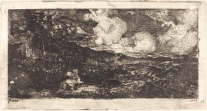 Cavalier Galopant (Galopujący jeździec) autorstwa Odilon Redon