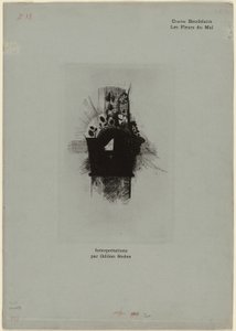 Okładka/Frontit dla Les Fleurs du Mal, płyta 1 z 9 autorstwa Odilon Redon