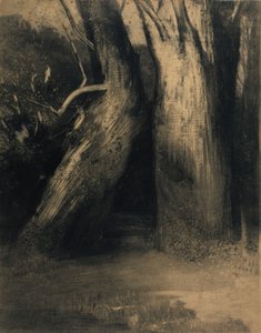 Dwa drzewa autorstwa Odilon Redon