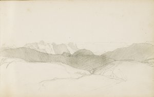 Rysunek z albumu „Kraj Basków”, 1862-63 autorstwa Odilon Redon