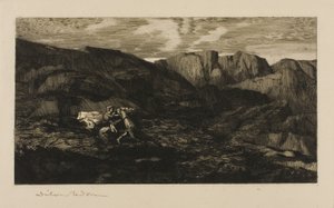 Strach autorstwa Odilon Redon