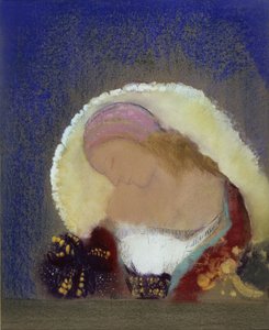 Oświetlony kwiat autorstwa Odilon Redon