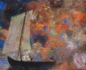 Kwiatowe Chmury autorstwa Odilon Redon