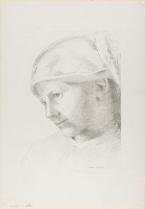 Dziewczyna autorstwa Odilon Redon