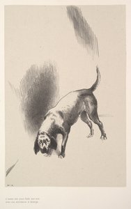 Wbił we mnie wzrok z tak dziwnym wyrazem twarzy, 1896. autorstwa Odilon Redon
