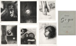 Hołd dla Goya autorstwa Odilon Redon