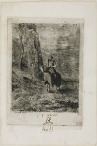Czekający jeździec autorstwa Odilon Redon