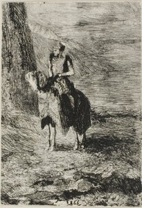 Czekający jeździec autorstwa Odilon Redon