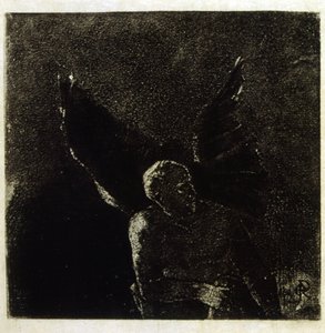Ilustracja autorstwa Odilona Redona do „Les Fleurs du Mal” Baudelaire’a. 1891. autorstwa Odilon Redon